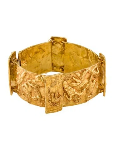Pre-owned Bracelet 18k Nino D'antonio Germano Bangle , 7" In Multi