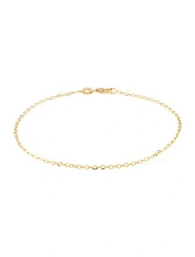 Pre-owned Bracelet 18k Oval Link , 7.5" In Multi