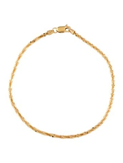 Pre-owned Bracelet 18k Rope Chain , 7.25" In Multi
