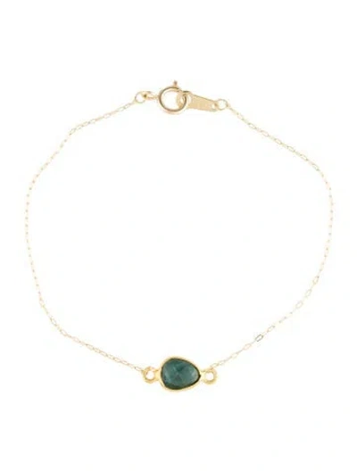 Pre-owned Bracelet 18k Sapphire Station , 5.75" In Multi