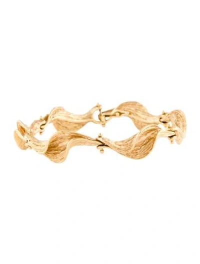 Pre-owned Bracelet 18k Swirl Link , 6.75" In Multi