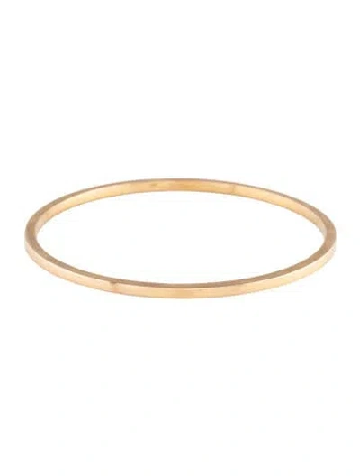 Pre-owned Bracelet 18k Thin Bangle, 8" In Multi