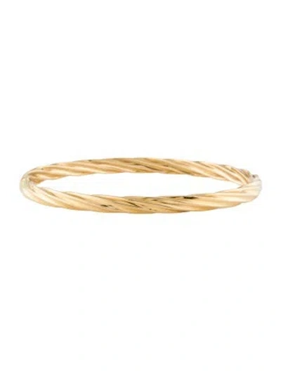 Pre-owned Bracelet 18k Twisted Bangle, 7" In Multi