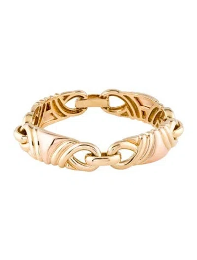 Pre-owned Bracelet 18k Two-tone Multi Link , 6.25"