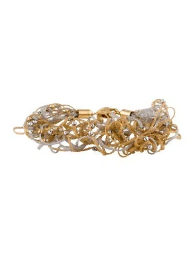 Pre-owned Bracelet 18k Two-tone Multi-strand
