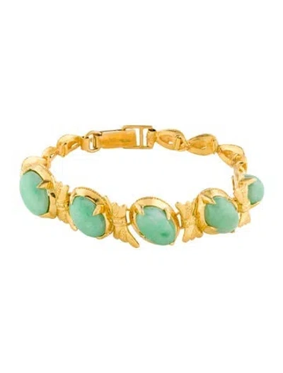 Pre-owned Bracelet 22k 23.09ctw Jadeite Link , 6.5" In Multi