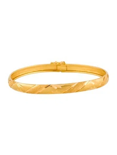 Pre-owned Bracelet 22k Flexible Bangle , 6.75" In Multi