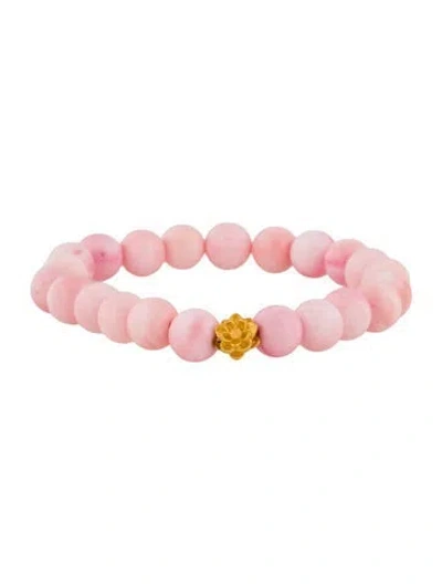 Pre-owned Bracelet 24k Shell Bead , 6.5" In Multi