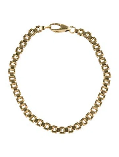 Pre-owned Bracelet Ashleigh Branstetter 14k Yellow Gold Link , 7" In Multi
