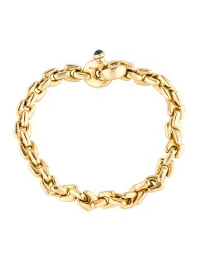 Pre-owned Bracelet Caplain Paris Sapphire Accented Link , 6.25" In Multi
