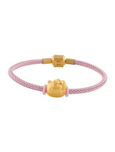 Pre-owned Bracelet Chow Sang Sang 24k Chanme Hello Kitty , 6.5" In Multi