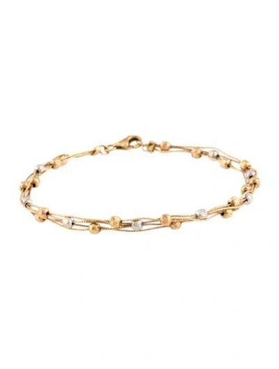 Pre-owned Bracelet Chow Tai Fook 18k Tri Color  In Multi