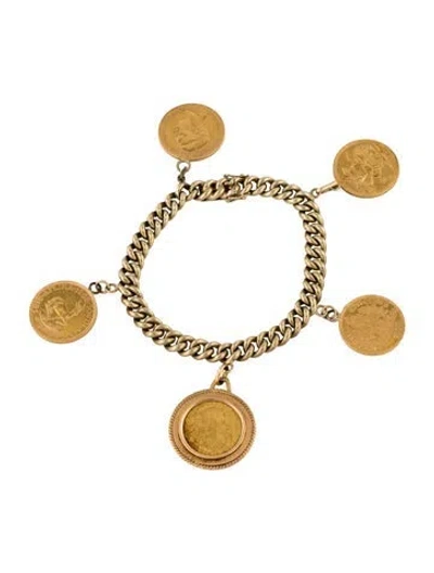 Pre-owned Bracelet Coin Station , 7.25" In Multi