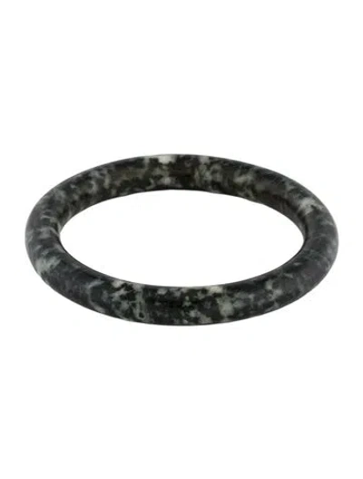 Pre-owned Bracelet Dyed Chalcedony Bangle , 7.5" In Multi