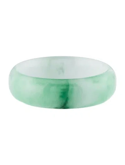 Pre-owned Bracelet Dyed Jadeite Bangle, 6.5" In Multi