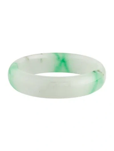 Pre-owned Bracelet Dyed Jadeite Bangle, 7" In Multi