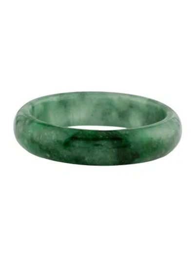 Pre-owned Bracelet Dyed Jadeite Bangle, 7" In Multi