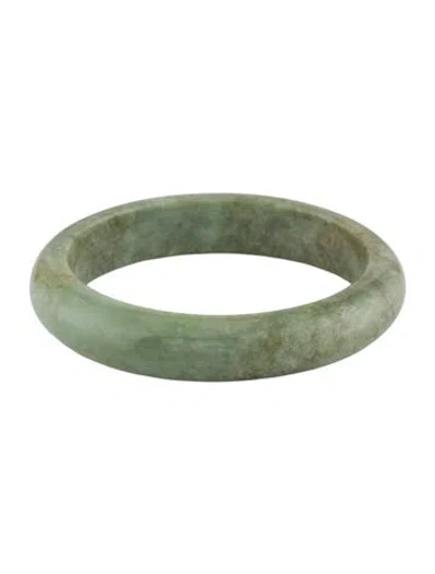Pre-owned Bracelet Dyed Jadeite Bangle, 7.25" In Multi