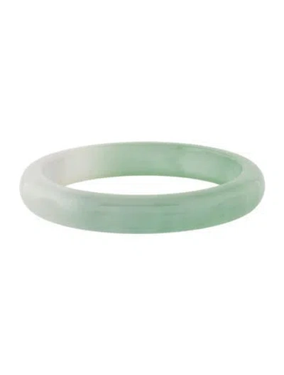 Pre-owned Bracelet Dyed Jadeite Bangle, 7.25" In Multi