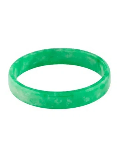 Pre-owned Bracelet Dyed Jadeite Bangle , 5.5" In Multi