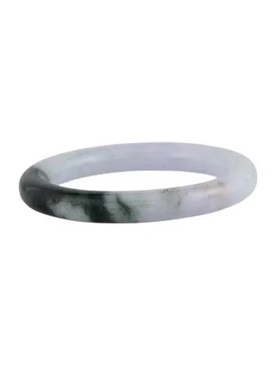 Pre-owned Bracelet Dyed Jadeite Bangle , 6.75" In Multi