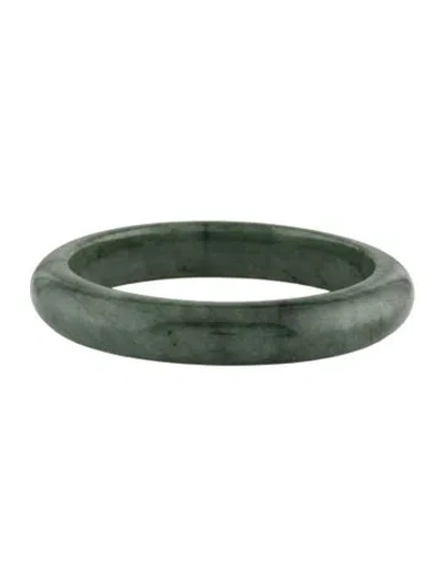 Pre-owned Bracelet Dyed Jadeite Bangle , 6.75" In Multi