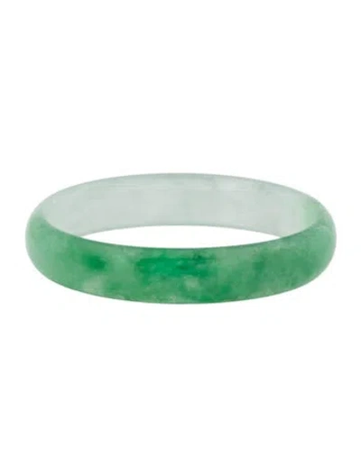 Pre-owned Bracelet Dyed Jadeite Bangle , 6.75" In Multi