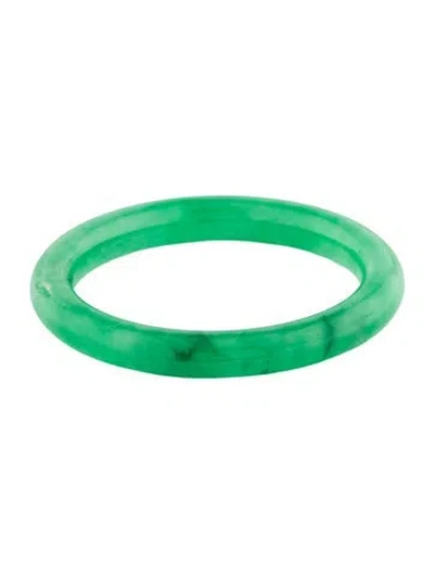 Pre-owned Bracelet Dyed Jadeite Bangle , 6.75" In Multi