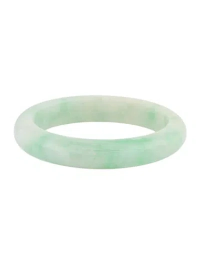 Pre-owned Bracelet Dyed Jadeite Bangle , 7" In Multi