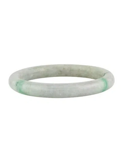 Pre-owned Bracelet Dyed Jadeite Bangle , 7" In Multi