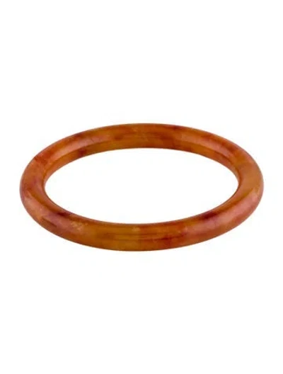 Pre-owned Bracelet Dyed Jadeite Bangle , 7" In Multi