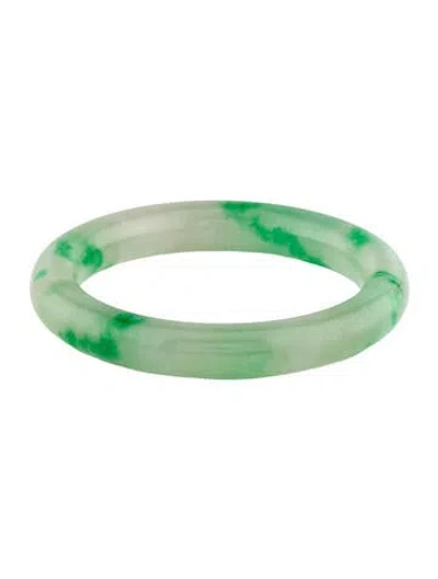 Pre-owned Bracelet Dyed Jadeite Bangle , 7" In Multi