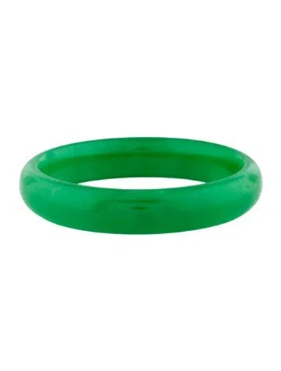 Pre-owned Bracelet Dyed Jadeite Bangle , 7" In Multi