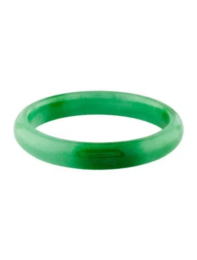 Pre-owned Bracelet Dyed Jadeite Bangle , 7" In Multi