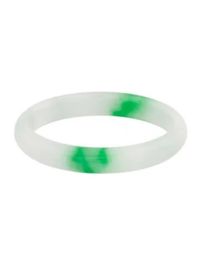 Pre-owned Bracelet Dyed Jadeite Bangle , 7" In Multi