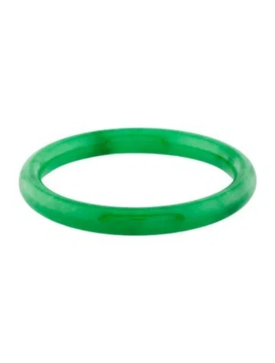 Pre-owned Bracelet Dyed Jadeite Bangle , 7" In Multi