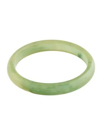 Pre-owned Bracelet Dyed Jadeite Bangle , 7" In Multi