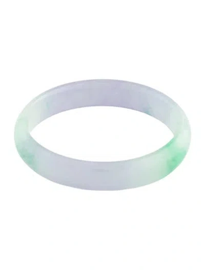 Pre-owned Bracelet Dyed Jadeite Bangle , 7" In Multi