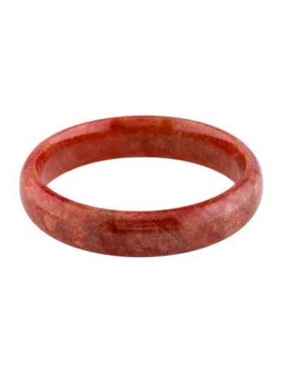 Pre-owned Bracelet Dyed Jadeite Bangle , 7.25" In Multi