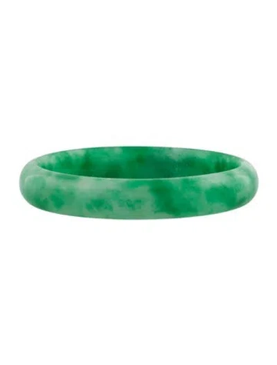 Pre-owned Bracelet Dyed Jadeite Bangle , 7.25" In Multi
