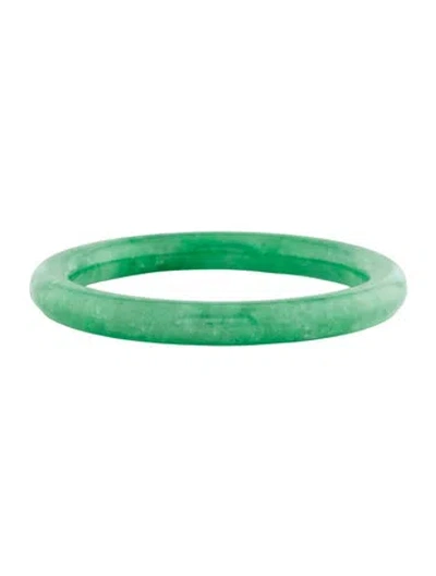 Pre-owned Bracelet Dyed Jadeite Bangle , 7.25" In Multi