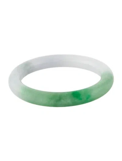 Pre-owned Bracelet Dyed Jadeite Bangle , 7.25" In Multi