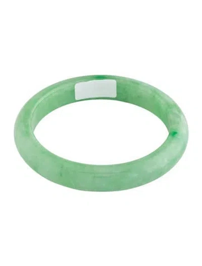 Pre-owned Bracelet Dyed Jadeite Bangle , 7.5" In Multi