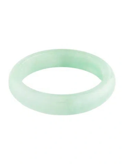 Pre-owned Bracelet Dyed Jadeite Bangle , 7.5" In Multi