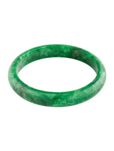 Pre-owned Bracelet Dyed Jadeite Bangle , 7.75" In Multi