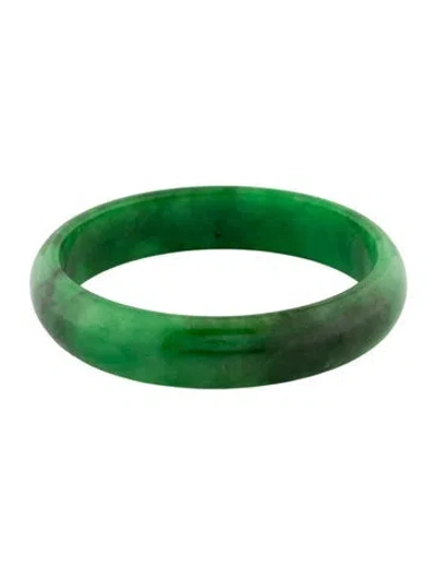 Pre-owned Bracelet Dyed Jadeite Bangle , 8.5" In Multi
