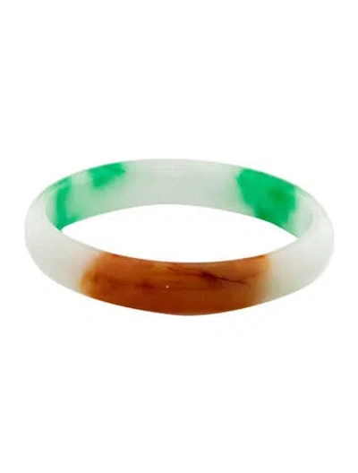 Pre-owned Bracelet Dyed Jadeite Bangle In Multi