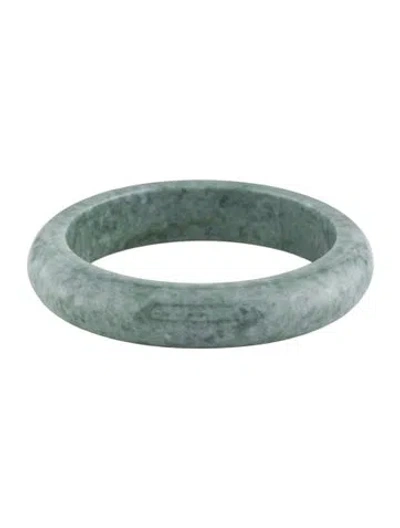 Pre-owned Bracelet Dyed Jadeite  Bangle, 7" In Multi