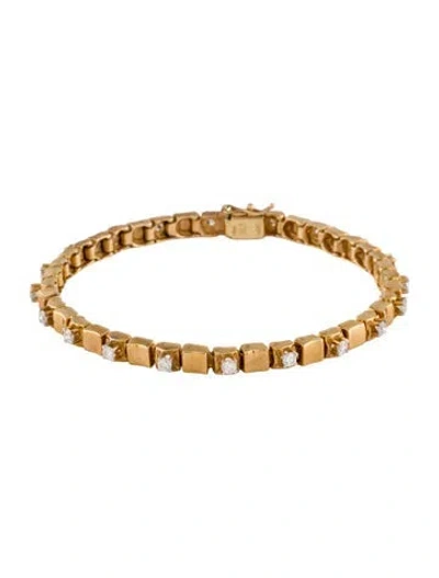 Pre-owned Bracelet Fortunoff Diamond Link , 6.75" In Multi