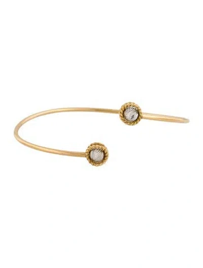 Pre-owned Bracelet Fratelli Bovo 18k Cuff , 6.25" In Multi